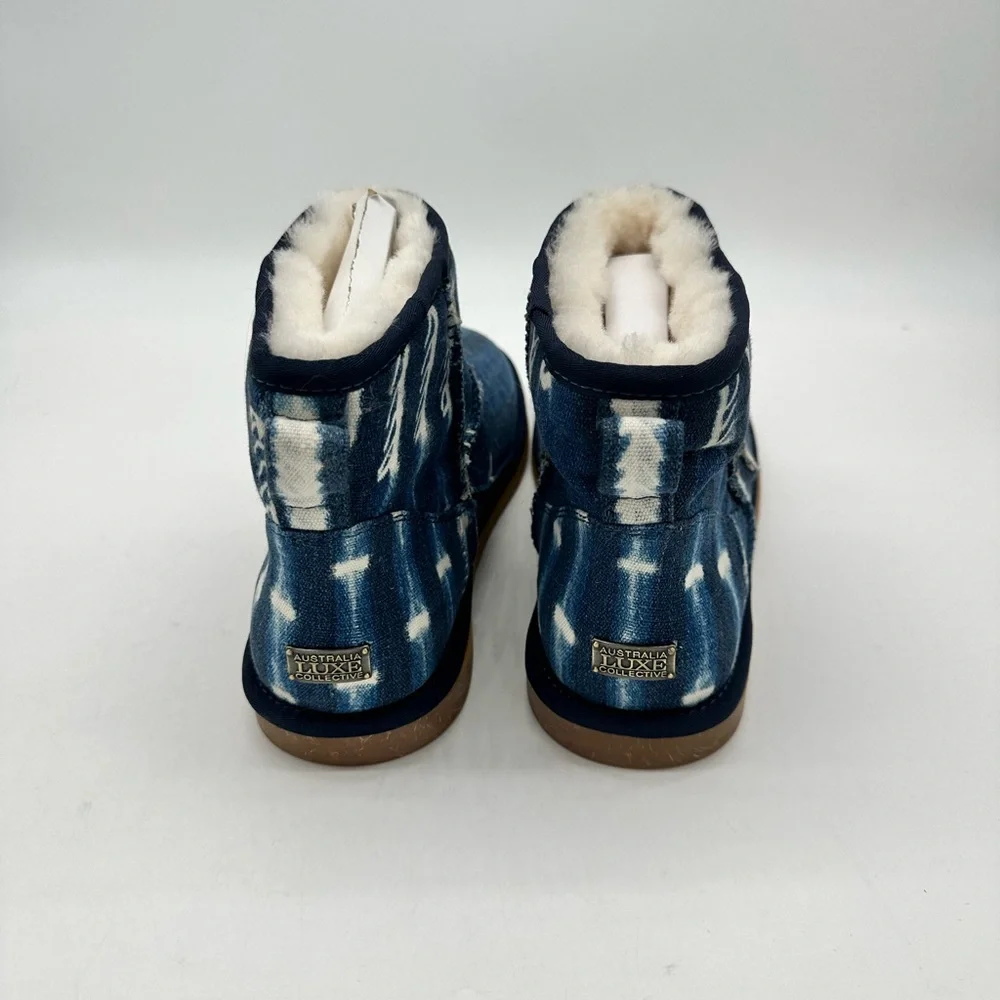 Australia Luxe Collective Men's Heritage Cosy X Short Indigo Boots size 11 NWT - Picture 3 of 5